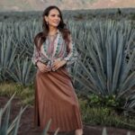 Fabiola Campomanes Instagram - En 1998 se grabo la telenovela Azul Tequila , y hasta ahora regresé a grabar a estos campos de agave azul ,que me emocionan tanto. Orgullosamente Tequilera 😁 les mando ❤️❤️❤️