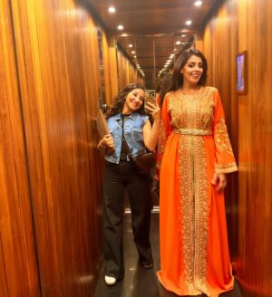 Fadwa Taleb Instagram - ✨🧡 

 Caftan By @mouniabenhida 🤍