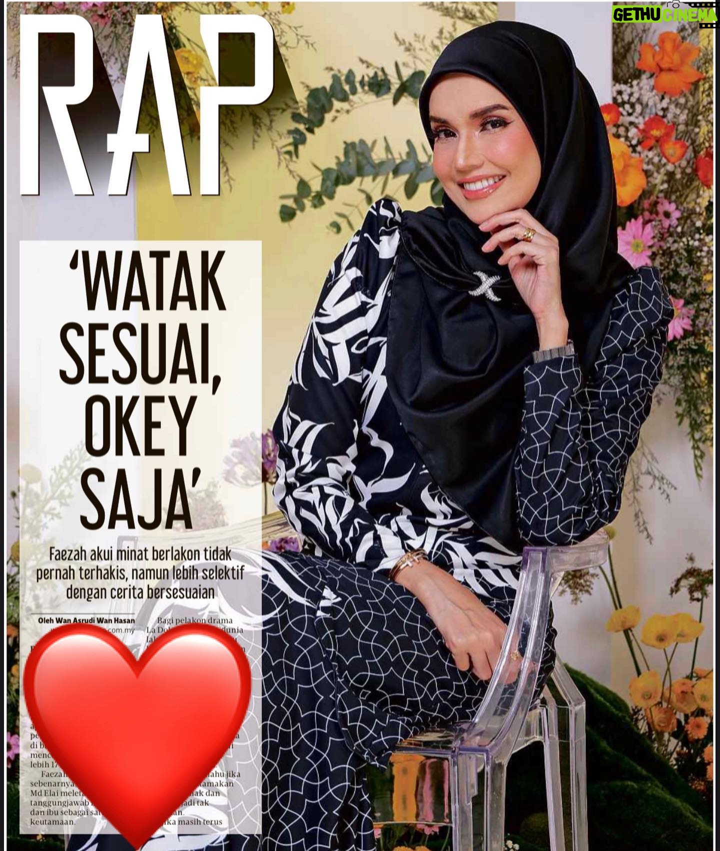 Faezah Elai Instagram - Thank you @odie_king for the write up and @mawarcotton for choosing me.. ❤️ #feelingblessed #alhamdulillah #faezahelai #lovelovelove