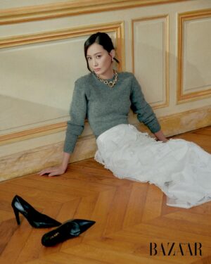 Fala Chen Instagram - Merci @harpersbazaarhk the fun photoshoot in Paris 🇫🇷! photographer : @thebuffacow 
Art Direction & Styling : @caylen_style
Producer : @wan_zeng
Hair : @alexso_theattic
Makeup : @sunn.seo
Graff : @mrjulesfletcher
Jewelry & Wardrobe : @prada