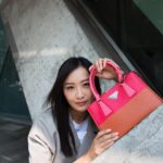 Fala Chen Instagram - My love is 🩷 and 🤎. Find the color of your love with the new #PradaGalleria @prada 📸: @karl_simone