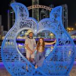 Farrah Yousef Instagram - I guess I can never standstill for a #picture 🤪😂 nighty night guys 😘 . . . . #photooftheday #dubai #coplegoals #love #amor #husband #boyfriend #girlfriend #goofycouple #goofy