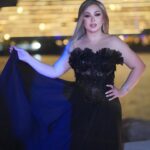 Farrah Yousef Instagram - Pleased to be part of such beautiful event that honors human and #humanity🤍 it was such an honor to perform for you last night✨ . . . . #dress 👗: @designersandus #hair & #makeup : @rival.starsuae #photography 📸 @asem_sarakbi Big thx to @naghamamer