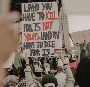 Fatin Afeefa Instagram - I am broken. I have no words. 
Babies and children are being slaughtered inhumanly. You cant say they bomb innocent civilians “as a rumor” because they actually DID that. 

It is not a conflict, its ethnic cleansing. It is not complicated, its genocide! 

its #freepalestine, until palestine is free