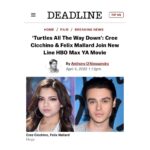 Felix Mallard Instagram - SO EXCITED to finally share this news with you. @johngreenwritesbooks has crafted an immensely beautiful story in Turtles All The Way Down and it’s beyond an honor to join such a wonderful group of people to bring it to the big screen. Absolutely cannot wait. Also, comments are back on. Go nuts. 🐢