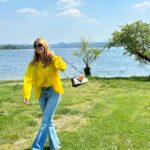 Filippa Lagerbäck Instagram - 30 gradi e 🌞, da Varese lake è tutto! 💛