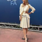 Filippa Lagerbäck Instagram - Semifinale di @chetempochefa #ctcf 🎾🎾🎾 . outfit @drumohr tacchi @santoniofficial @robertabeolchini @toledo_mariapaola