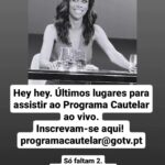 Filomena Cautela Instagram – programacautelar@gotv.pt
Vemo-nos lá?