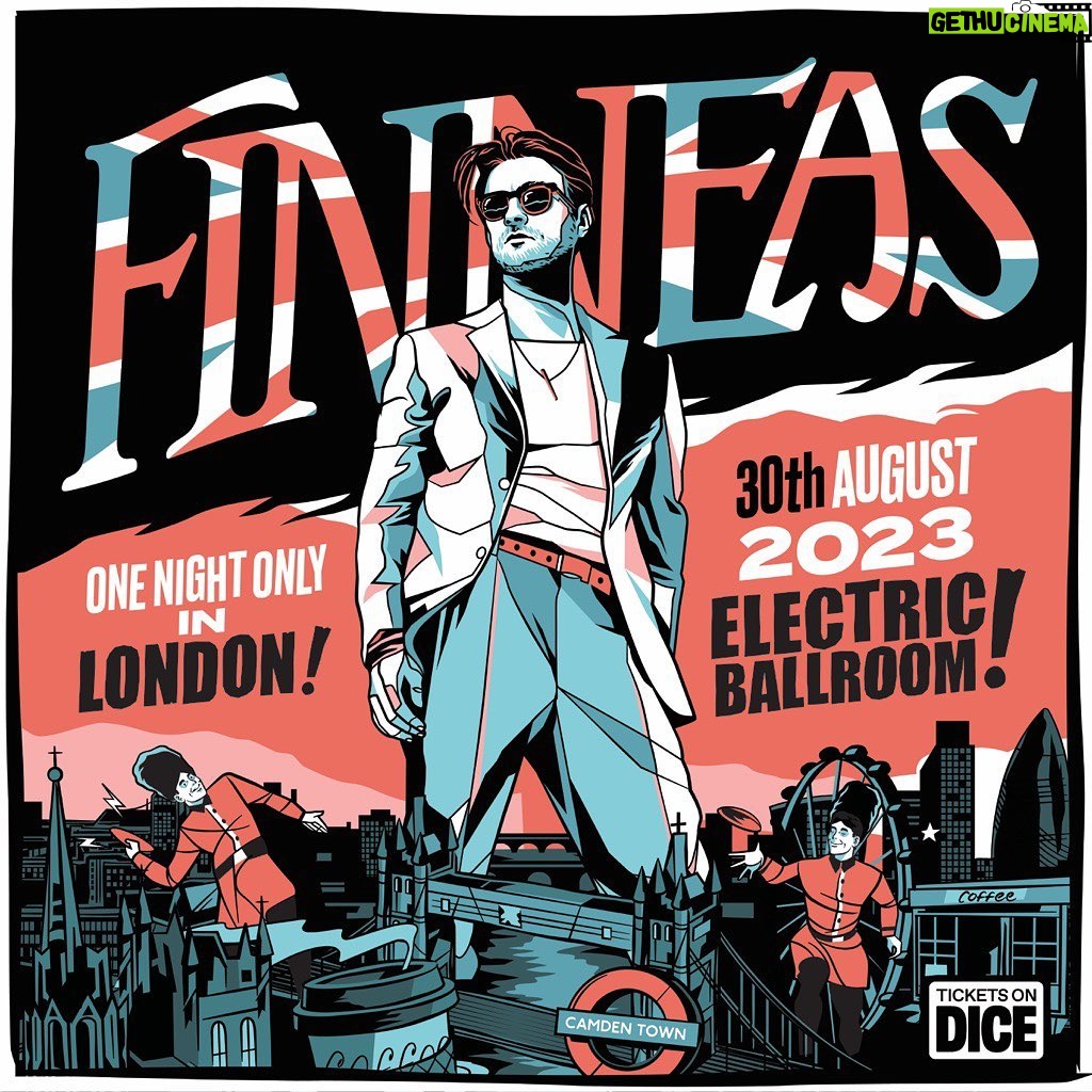 Finneas O'Connell Instagram - One night only in London! Tickets on sale this Friday at 10am BST