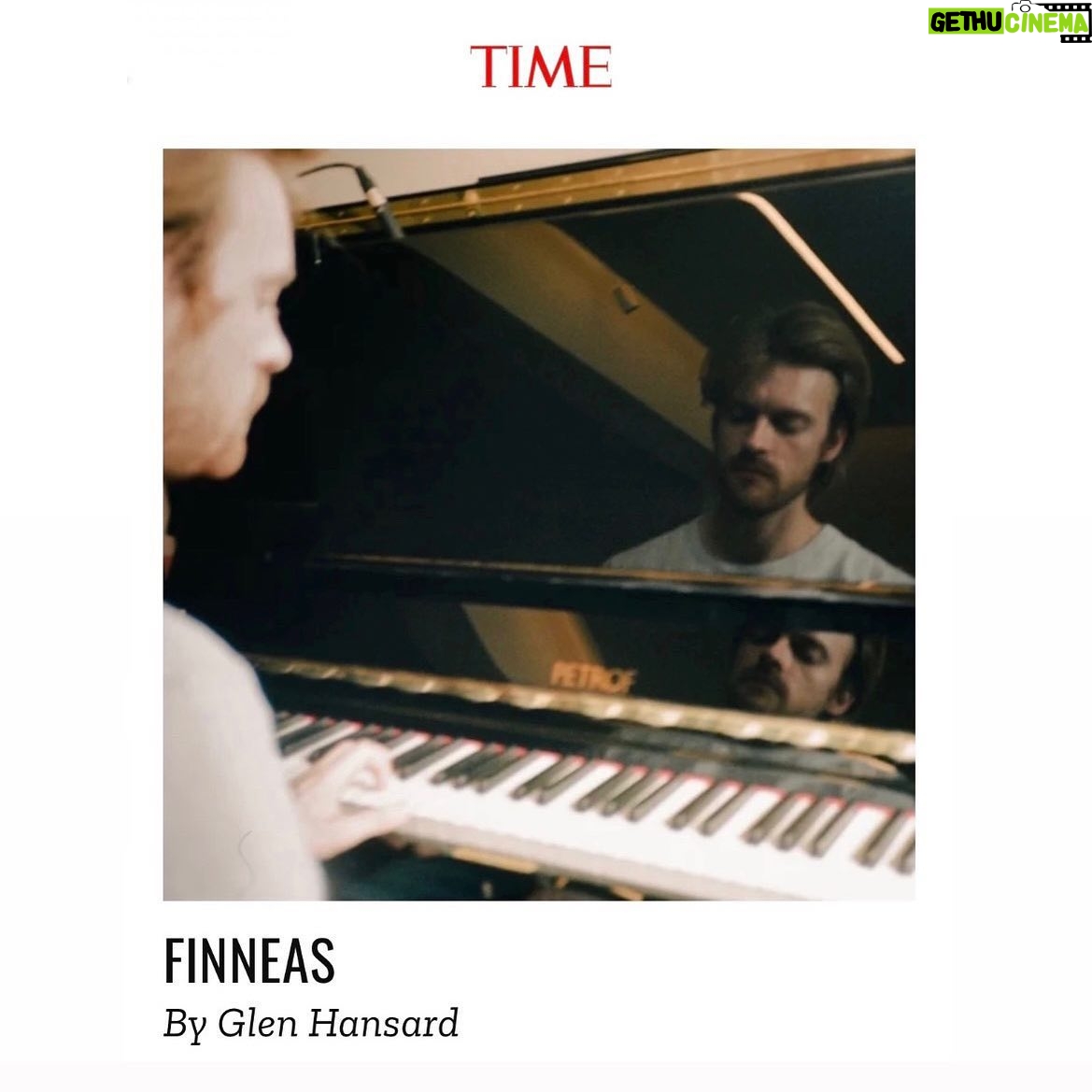 Finneas O'Connell Instagram - Thank you @time @glenhansard ♥️ An honor