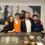 Finneas O'Connell Instagram - Also we had the best time at @elevenmadisonpark, here is a photo of Miles Davis whispering in Ricky’s ear