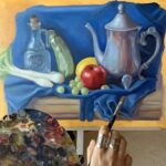 Fiona Palomo Instagram - Lo voy a dejar respirar y lo terminaré en algunas semanitas… Para los que mencionaron ganas de pintar o crear, háganlo!! Es lo más bonito qué hay!! Lo importante es crear, más aún que el resultado. ❣️ Personalmente, tengo prácticamente zero técnica en la pintura. Solo ha sido practicar mucho, aprender de artistas que admiro y quiero, y observar observar observar. Escoge algo que te gusta y crea!! Hazlo hazlo. Nunca es demasiado tarde.