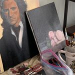 Fiona Palomo Instagram - Pinturas a mitad de proceso! Óleo sobre tela. :) como están todos? X