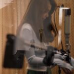 Fiona Sit Instagram - Recording my new song last week ❤️❤️❤️❤️ talking about human connection it is 🥹