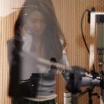 Fiona Sit Instagram - Recording my new song last week ❤️❤️❤️❤️ talking about human connection it is 🥹