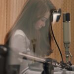 Fiona Sit Instagram - Recording my new song last week ❤️❤️❤️❤️ talking about human connection it is 🥹