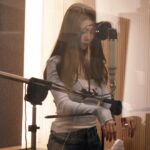 Fiona Sit Instagram - Recording my new song last week ❤️❤️❤️❤️ talking about human connection it is 🥹