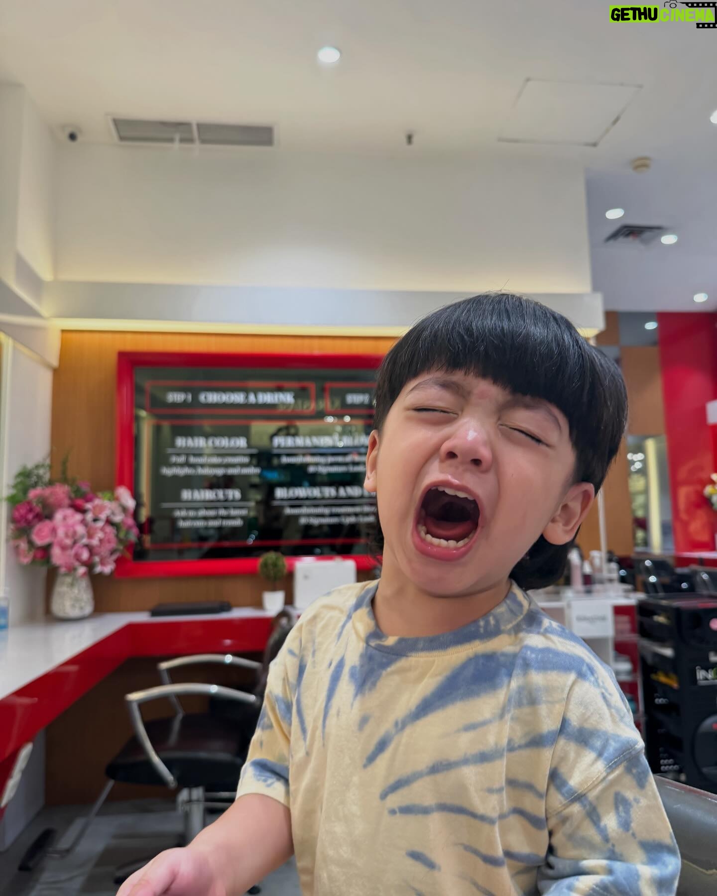 Fita Anggriani Instagram - Masya Allah bahagianya adek yg abis potong lambut untuk menyamvut lebaran ☺️🤲🏼