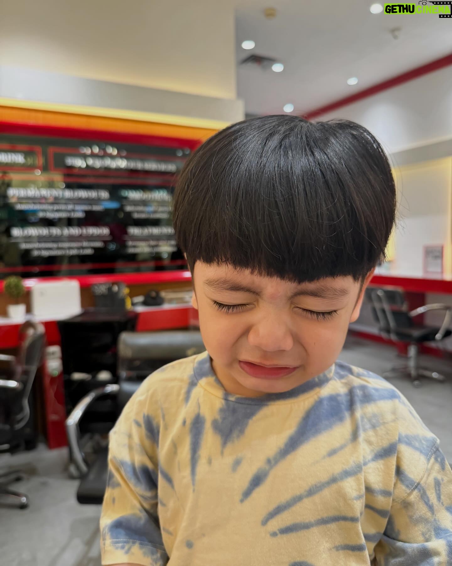 Fita Anggriani Instagram - Masya Allah bahagianya adek yg abis potong lambut untuk menyamvut lebaran ☺️🤲🏼