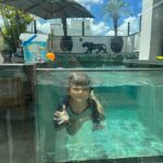 Flávia Viana Instagram - Nosso domingo!!! Acredite nos seus sonhos ❤️💦 Deus sempre esteve Aqui! 🙏🏼 #sunday #pool #domingo #piscininhaamor