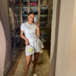 Flávia Viana Instagram - Unboxing bolsa raquete 🎾 @katespadeny Amor a primeira vista! Arraste para esse carrossel TUDO! #unboxing #bolsa #style
