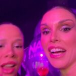 Flávia Viana Instagram - Noite especial para prestigiar o lançamento da linha de make da minha amiga linda @nahcardoso 🫶🏼 Tudo impecável! Todo sucesso do mundooo!!! Encontro com pessoas especiais de energia linda!