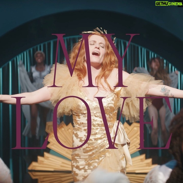Florence Welch Instagram - Out now. 🌕✨ Link in stories. Directed by @autumndewilde Produced by @radioaktivefilm & @anoncontent Choreographed by @ryan.heffington Costume design by @rodarte Golden crown of rye by @ruslanbaginskiy