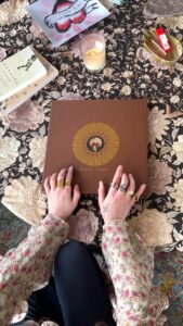 Florence Welch Instagram - Me and @autumndewilde and @thunderwingstudio worked so hard on this and she’s finally here!!! Sharing with you the Dance Fever Deluxe 2LP Vinyl Boxset 🤎 Complete with Dance Fever lyric book, and a new song “Cassandra (Acoustic)” which is only available on the deluxe album 🏹 pre-order now, one week to go x x