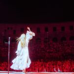 Florence Welch Instagram – Take me back 🩸

Thank you for the most beautiful bacchanal in an an ancient Roman arena. 🌺