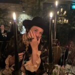 Florence Welch Instagram – Lucy at @luca.restaurant 🕸️

Thank you so much to everyone at @luca.restaurant for such a beautiful All Hallow’s dinner🕯️, and @starflowerlondon for the incredible gothic arrangement’s 🥀

I had such a wonderful time and I finally got to see Dave @glassanimals and we drank all the blood that we could 🩸x