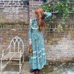 Florence Welch Instagram - I had planned to wear this outfit in March, but Gucci Fest in my garden it is. 🍂 Watch the episode at 8pm gmt @gucci #GucciFest #GucciOuverture @alessandro_michele @gus_van_sant