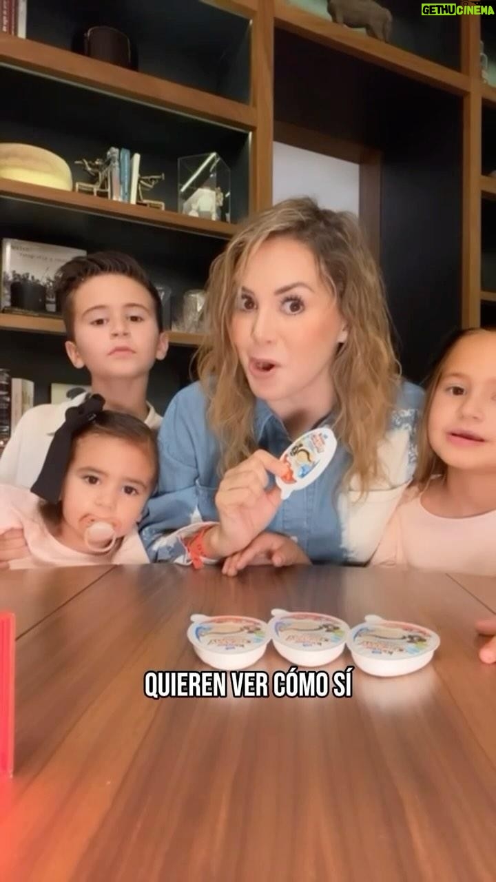 Florencia de Saracho Instagram - Siempre que regreso de viaje, les traigo una sorpresa a mis niños y esta vez les traje un dulce recuerdo para disfrutar en #ricascucharitas, el delicioso Kinder Creamy✨🩷 #KinderCreamy #campañapagada