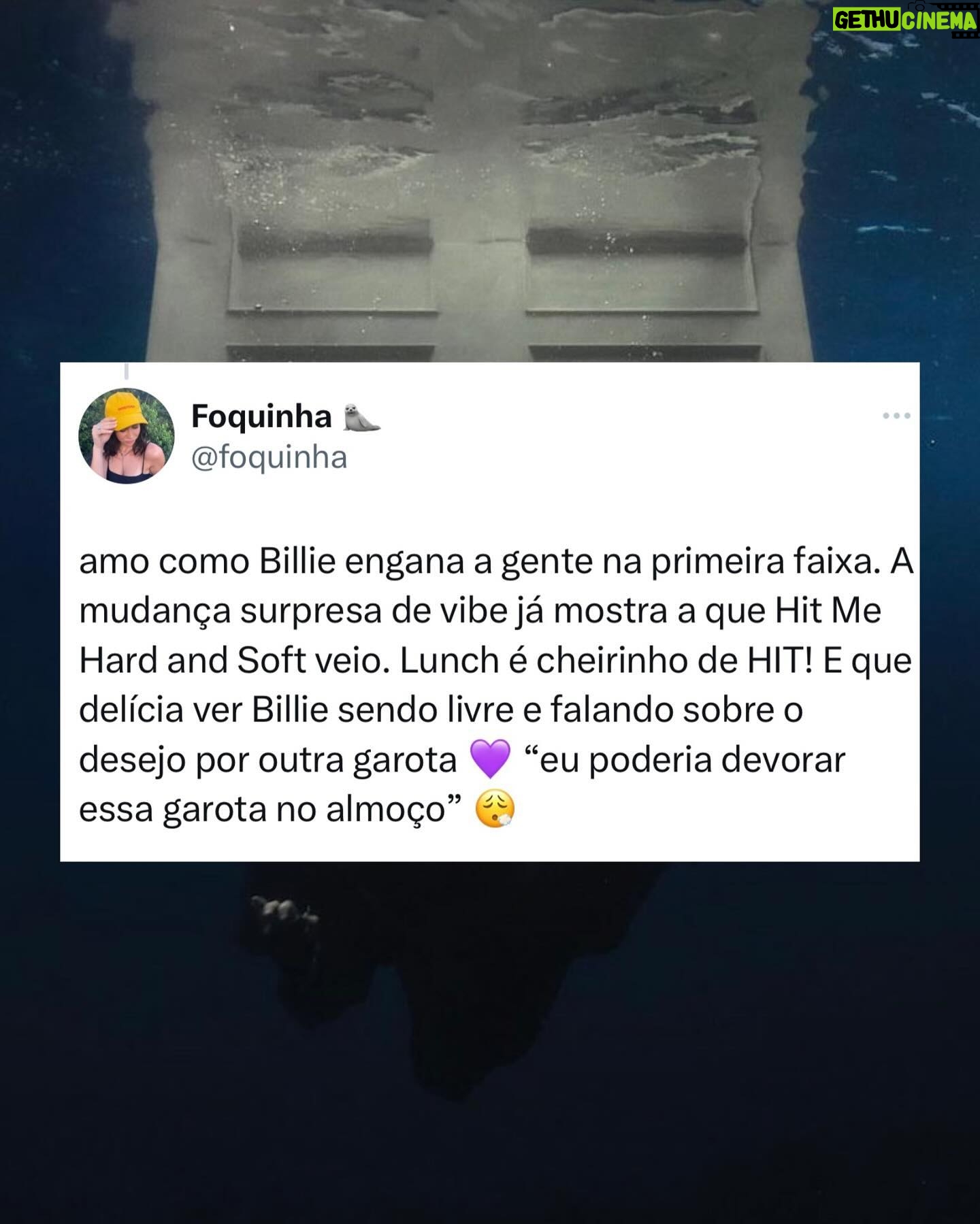 Foquinha Instagram - sextou ouvindo Hit Me Hard and Soft o dia inteiro ✨ Billie e Finneas: levem tudo 😮💨