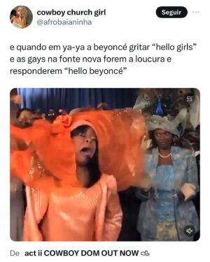 Foquinha Instagram - SÓ AS BOIADEIRAS DA BEHIVE 😭❤️ mais uma obra-prima de @beyonce 👑 qual a preferida de vcs até agora?

#beyonce #cowboycarter