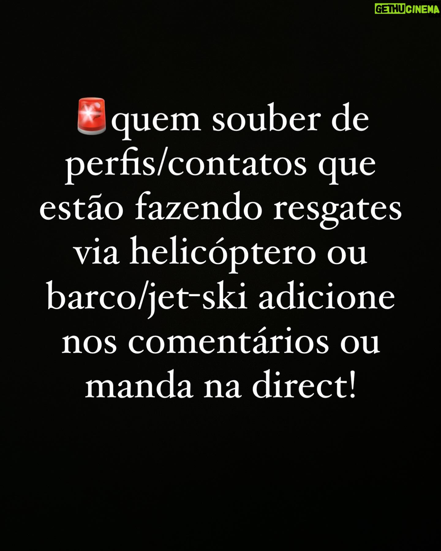Foquinha Instagram - É muito triste o que está acontecendo no Rio Grande do Sul! Toda minha solidariedade 😔 Coloquei aqui alguns perfis que estão fazendo um trabalho importante de doações e que eu optei por doar. Mas adicionem nos comentários mais perfis e perfis/contatos que estão auxiliando no resgate via helicóptero, barco/jetski! 🚨Doações via pix: @cufars @cufabrasil - DOACOES@CUFA.ORG.BR @acaodacidadania - sos@acaodacidadania.org.br 🚨Ponto de coleta em São Paulo: @cruzvermelhasaopaulo Av. Moreira Guimarães, 699, todos os dias, 24 horas. @correiosoficial 🚨Resgate de animais: @deisefalci - Chave PIX: deisefalci@gmail.com @campobompracachorro - pix 24494672000169 @ongpatasanta pix contatopatasanta@gmail.com