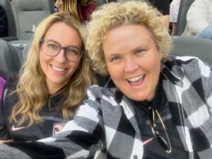 Fortune Feimster Instagram - Finally made it to an Angel City soccer game. Jax and I had a blast. They won! And I got to see my bud @jennifer.garner. Still can’t believe how many kids come up to me about Yes Day. Anyway, go see @weareangelcity!