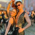 Francini Amaral Instagram - Sunset en Creamfields con mis favs @daviidsaez @dieguignacio #creamfieldscl #creamfields #festivaloutfit