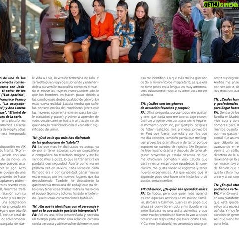 Francisca Aronsson Instagram - @fran_aronsson en las planas de la @revistathinknow con los detalles de #LaLola de @vix