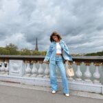 Francisca Cerqueira Gomes Instagram - Parisian love ❤️ denim style from @parfois #ad #parfoisandfriends