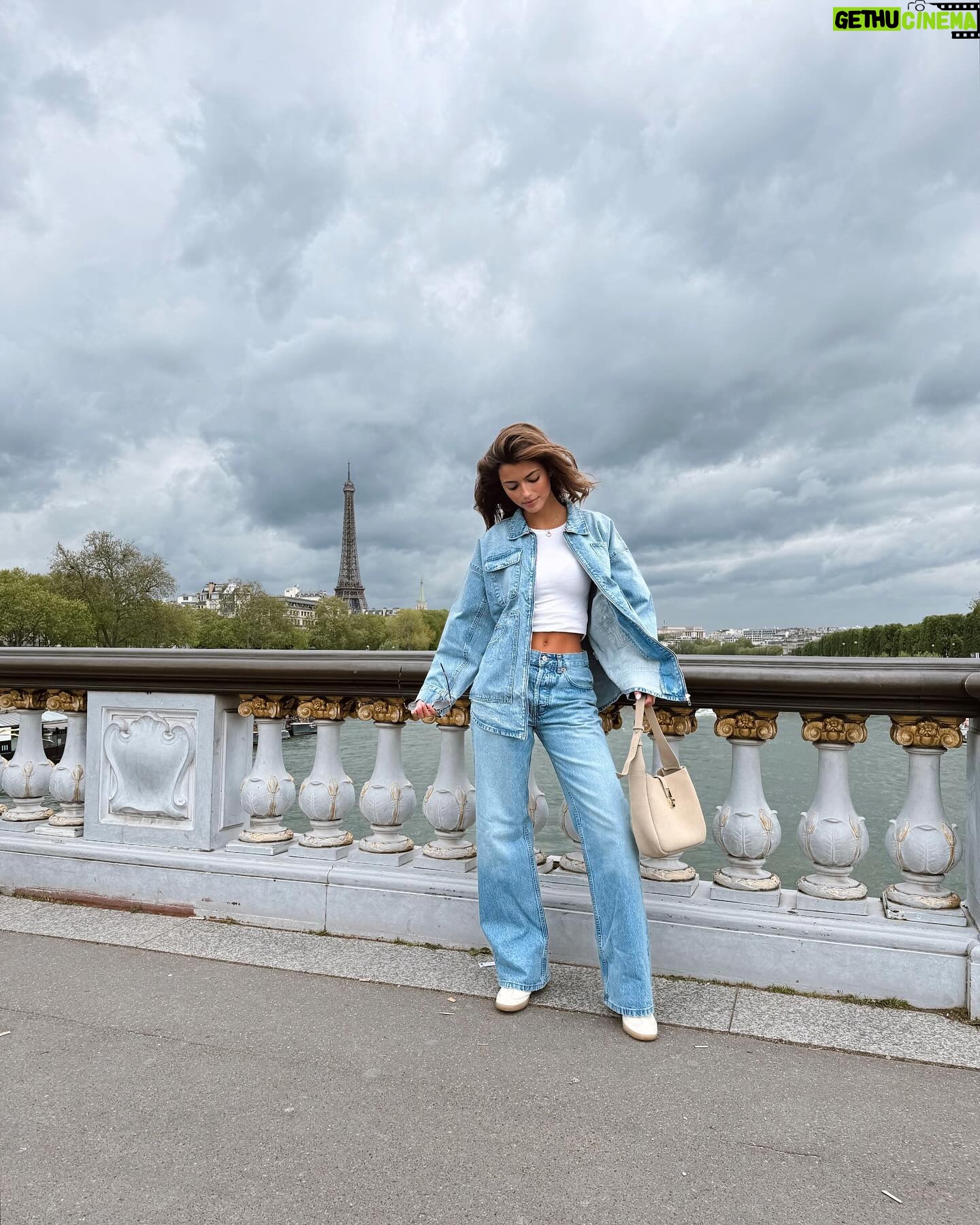 Francisca Cerqueira Gomes Instagram - Parisian love ❤️ denim style from @parfois #ad #parfoisandfriends
