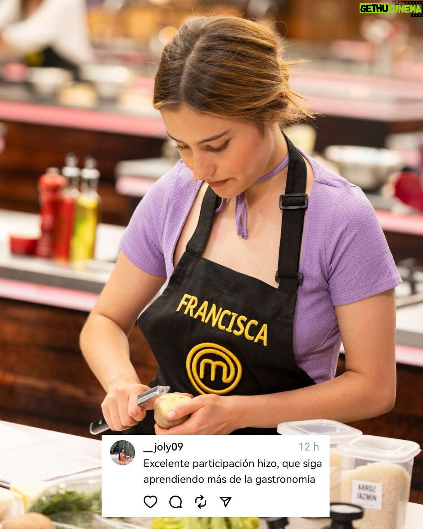 Francisca Estevez Instagram - ¿Qué mensaje le dejarías a nuestra más reciente eliminada de @masterchefcelebrityco @itsfrancissca? 👉🥰¡Su dulzura quedó en los corazones de todos! #MasterChefCelebrity
