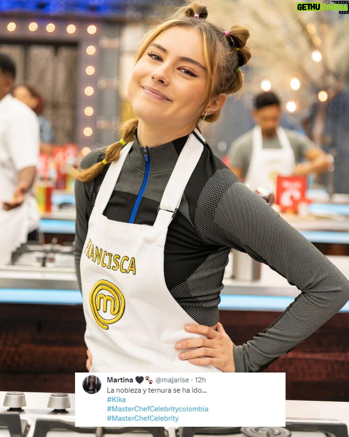 Francisca Estevez Instagram - ¿Qué mensaje le dejarías a nuestra más reciente eliminada de @masterchefcelebrityco @itsfrancissca? 👉🥰¡Su dulzura quedó en los corazones de todos! #MasterChefCelebrity