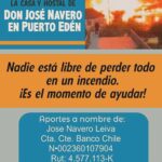 Francisco Saavedra Instagram – Lamentablemente, la mañana de este miércoles 20 de marzo nos enteramos de una triste noticia que llegó desde Puerto Edén. La casa de Don José Navero Leiva, quien nos recibió en su hostal y restaurante, se quemó por completo tras un terrible incendio.
Hoy, sus vecinos, amigos y familiares se están organizando para reunir dinero y poder levantar nuevamente su hogar, todos vamos a cooperar 🇨🇱❤️ cc : @desafiochile