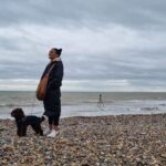 Freema Agyeman Instagram - That necessary reboot when there is so much going on out there. Re-centre, re-focus, re-frame. Going inward to propel onward. Distilling the sound of your own voice with clarity. Hope you have time for some introspection this week fam. #mondaymusing #Ziggy&me 🐕‍🦺 #foreverstealingmatesdogs
