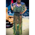 Freema Agyeman Instagram - Styled at Villa Margarita. #newzealand Dress @dolcegabbana Shoes @gucci 🖤🤍🪩