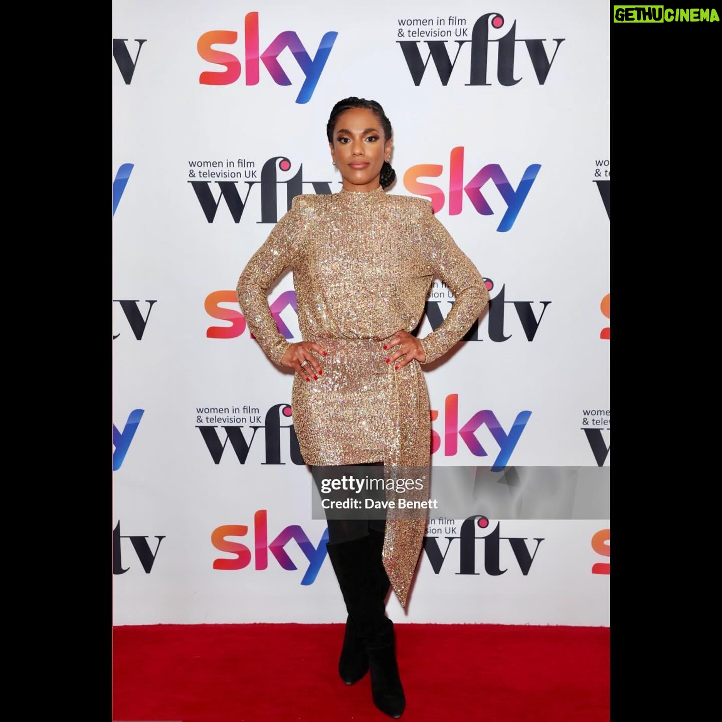 Freema Agyeman Instagram - Still full of all the feels from the ‘Women in Film & TV Awards’ on Friday. So honoured and utterly delighted to have been invited to spend the day in a room with such innovators and artists. I was moved. And so emotional at times!! And what a privilege to present @aoifemmcardle with the BBC Studios Director Award. Such an incredible visionary. Congratulations!! The wave of support and love and encouragement for each other as a Sisterhood, but also as mutually respect-filled creatives, was palpable. Huge thanks to the @wftv_uk for putting on such a legendary event! The vibe was purely golden and celebratory!! Congrats!! Massive thanks to @mermantvfilm for having me as a guest at your most fabulous table!! Oh what larks!! And to my phenomenal glam squad!! You just know! I’ve said it before and I’ll say it again. Getting me so gloriously ready is only half your superpower! Creating an atmosphere where I feel comfortable and held is priceless. Thank you queens for your collaborative, nourishing and calming vibes. ⭐️Make Up ~ @hanaasakharemua ⭐️Hair ~ @momoshair ⭐️Nails ~ @georgia.ivanova ⭐️Dress ~ @nadinemerabi #womeninfilmandtv #sisterhood #mondaymusing 🪩