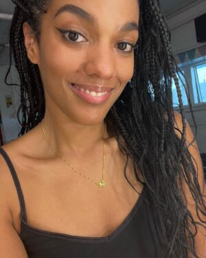 Freema Agyeman Instagram - Happy brand new week Instafam! Kicking it off with some LOVE!!! Those of you who are not new on here know I have posted before about Choose Love and their incredible, life saving humanitarian work and the many global Initiatives they are funding. Well @gemmastyles and @racheljacksonjewellery have collaborated to create this limited edition Peridot Heart necklace where 100% of the profits will be donated to @chooselove to help support and fund them in their continued and vital work, helping refugees and those in need in the UK and around the world!! So much love. The final drop is now available to buy exclusively for £85, if you can afford to treat yourself, or if you are looking for a gift idea, with a heart! 💚☀️

https://www.racheljacksonlondon.com/products/choose-love-necklace-gemma-styles-rachel-jackson 

#chooselove #mondaymusing