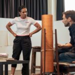 Freema Agyeman Instagram - •Posted @withregram• @lyrichammersmith Step inside the rehearsal room of #GodOfCarnageLyric coming soon from 01 Sep. @bbcdoctorwho and Dreamland star Freema Agyeman returns to the stage for this blistering dark comedy along with Ariyon Bakare (@darkmaterialsofficial), Dinita Gohil (The Father and the Assassin) and Martin Hutson (Small Island). Book tickets from £10 now at the link in our bio. 📷 @_otherrichard #YasminaReza #ChristopherHampton #GodOfCarnage #DoctorWho #HisDarkMaterials #AriyonBakare #DinitaGohil #MartinHutson #LyricHammersmithTheatre