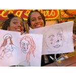 Freema Agyeman Instagram - Festival vibes!! 🍻 With a few of my faves!!! @misstipper👏 Le Soleil 👏 & ART!! 👏 Circus life drawing sesh @brightonfringe!! Do one thing you love on a Monday! Take the sting outta the start of the week! 😉🌈✨ #mondaymusing #art #beboldnotperfect