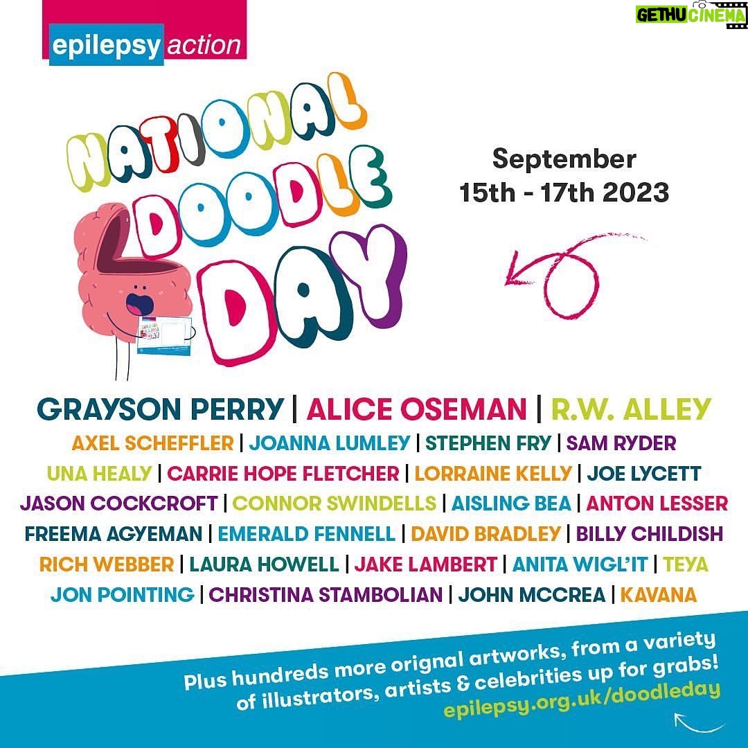 Freema Agyeman Instagram - Happy Monday!! So I did a little doodle for National Doodle Day! The auction for it, alongside hundreds of others, goes live from this Friday 15th September to help raise funds for Epilepsy Action, a charity who do the most fantastic work in helping and supporting people living with epilepsy!! All proceeds go towards resources to help this wonderful charity (that is close to my heart) continue improving people’s quality of life. Whether you can bid or not, I would humbly ask, in the spirit of social media info sharing, could you please kindly help spread the word! I will post the link on Friday! Thanking youse!!!! @epilepsyaction #nationaldoodleday #mondaymusing